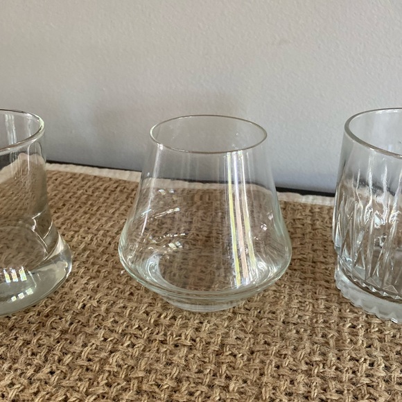 SET OF 3 VARIETY VINTAGE WHISKEY ROCKS BAR GLASSES DRINKWARE - Picture 2 of 11